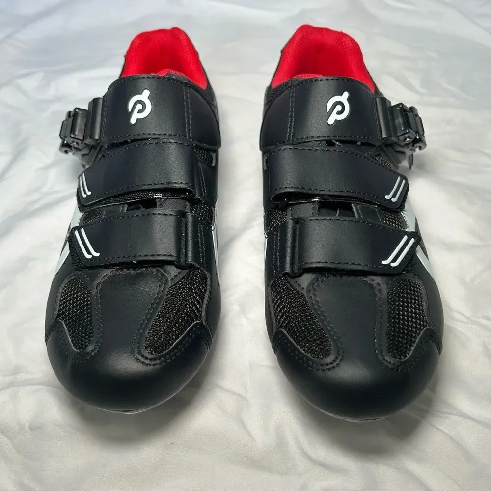Peloton Black & White Unisex Cycling Bike Cleat Shoes women’s shoe size 9 mens 7